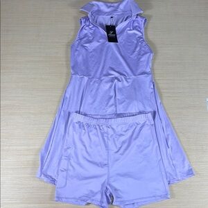 Tennis/Golf Dress Set‎ Purple Soft and Lightweight Performance Wear Womens Large